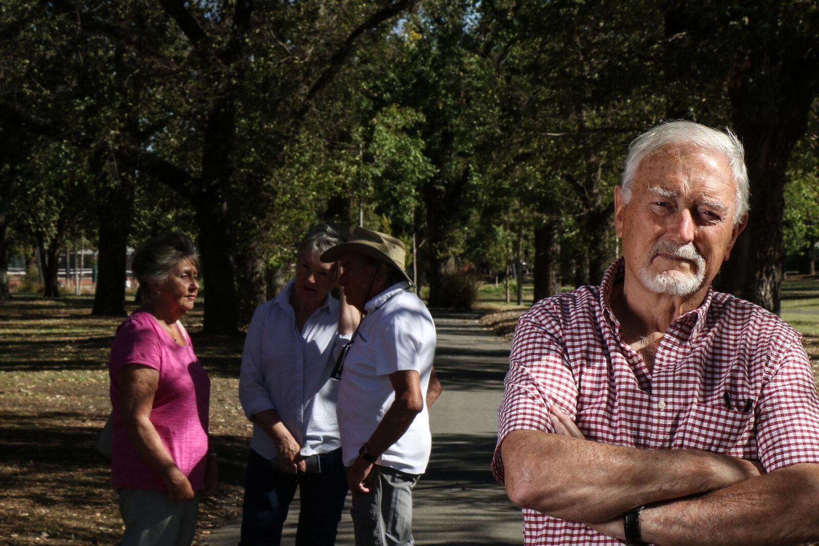 Man standing in park