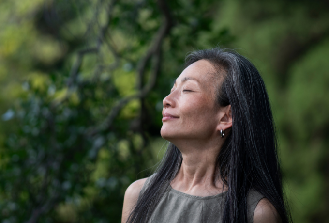 Close up portrait of woman